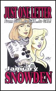 Just One Letter - from Guy... to Gay... to Gal! by January Snowden mags, inc, crossdressing stories, transvestite stories, female domination, stories, January Snowden